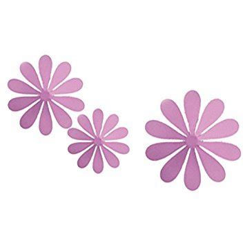 Buy light purple : wall stickers - SODIAL(R) Creative 3D PVC Flowers ...