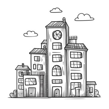Building Drawing Cartoon 的图像结果