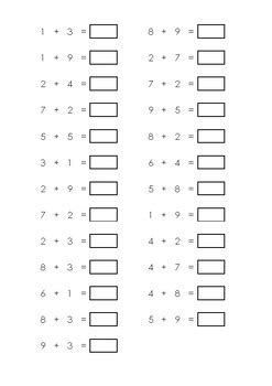 Image result for Addition Number Speed Test