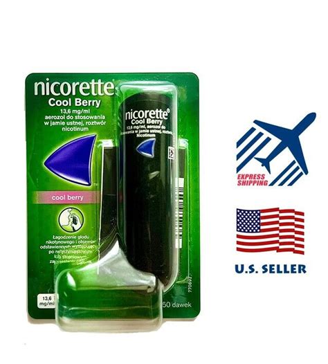 Nicorette QuickMist 1mg/dose Cool Berry Flavor Oro | Ubuy India