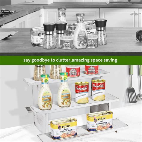 Buy Wood Cupcake Stands 3-Tier Straight Display Stands Tool Free ...