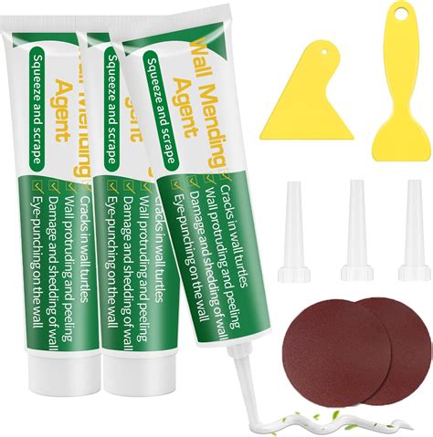Noxfix Drywall Repair Kit with Scrapper, 100ml Tube - Spackle Wall ...