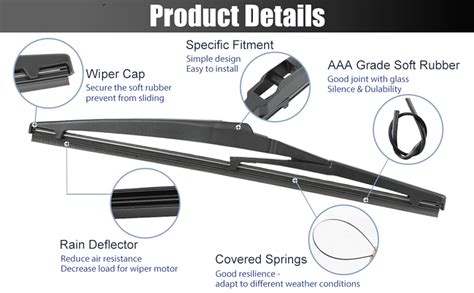 Kylo Premium Rear Wiper Blade | Dickey Wiper Blade | Back Wiper ...