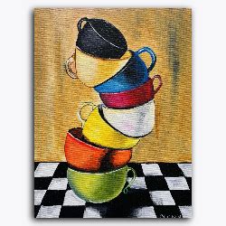 Stack of Cups- Tutorial – PaintWaint