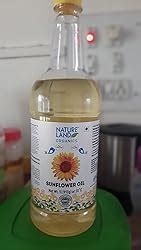 Natureland Organics Sunflower Oil 1 Ltr - Cold Pressed : Amazon.in ...
