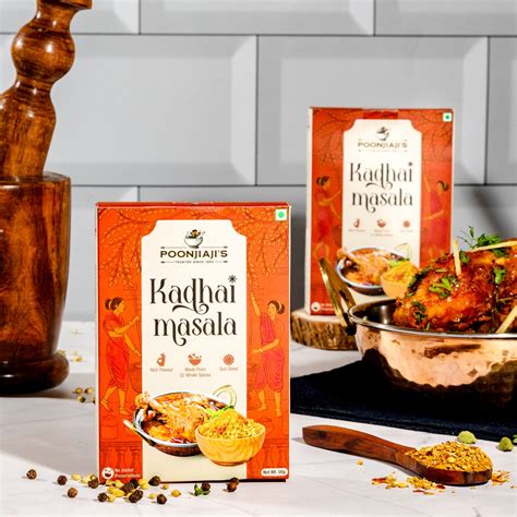 Poonjiaji's Kadhai Masala (50g) - Authentic Indian Curry Spice Blend