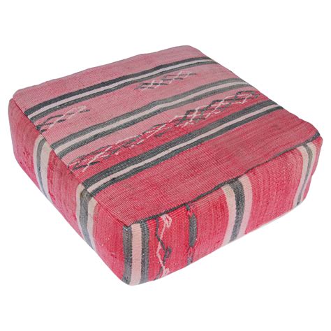 Moroccan Floor Pillow Tribal Seat Cushion Made from a Vintage Berber ...