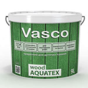 Vasco wood AQUATEX декоративная лазурь для древесины для внутренних ...