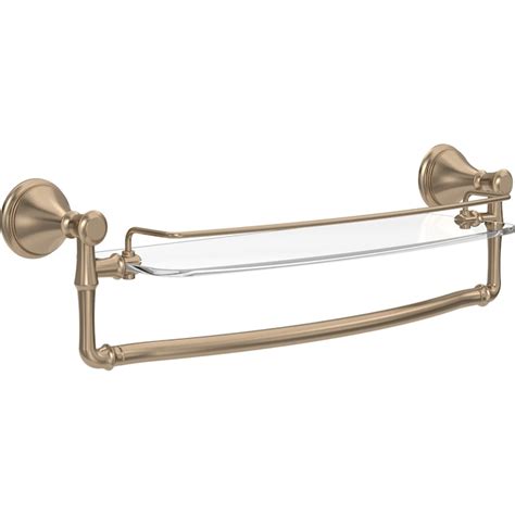Delta Cassidy 18-in Champagne Bronze Wall Mount Single Towel Bar 79710 ...
