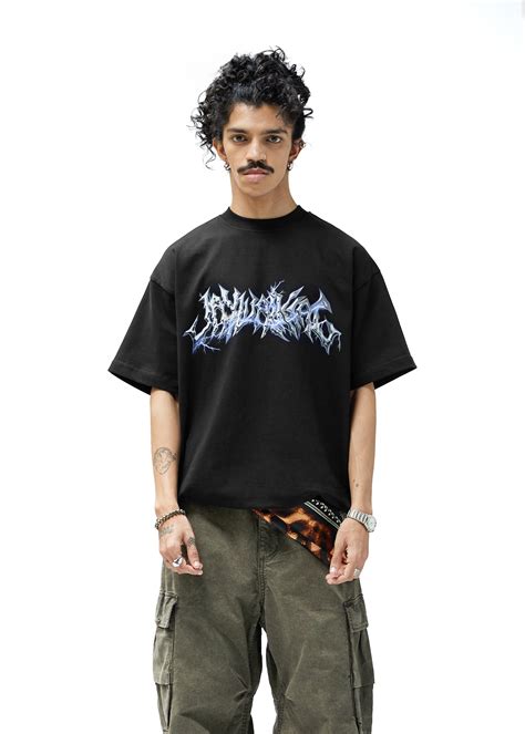 CHROME T-SHIRT IN BLACK [UNISEX] – JAYWALKING