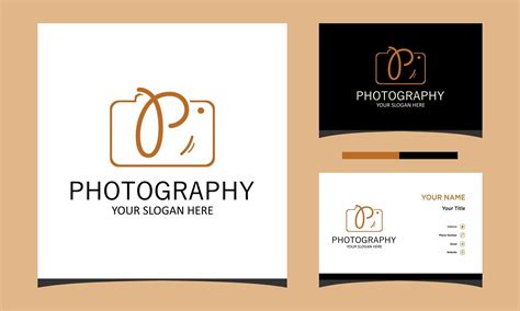 Camera Logo Design with Letter P Graphic by ivynn · Creative Fabrica