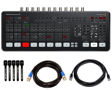 Blackmagic Design ATEM SDI Extreme ISO Live Stream Switcher Bundle with ...