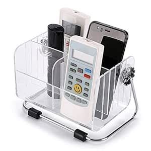 TRENDING remote control holder Clear Desktop Acrylic Rectangular Home ...