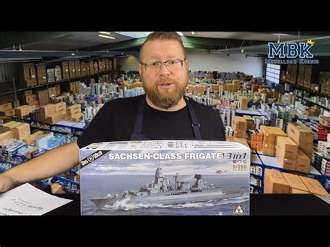 Sachsen-Class Frigate, Takom 6001 (2021) - Box contents