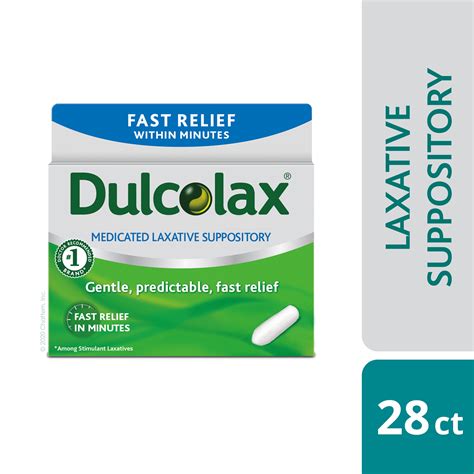 Dulcolax Laxative Suppositories (28 Ct) Fast, Gentle Relief - Walmart.com - Walmart.com