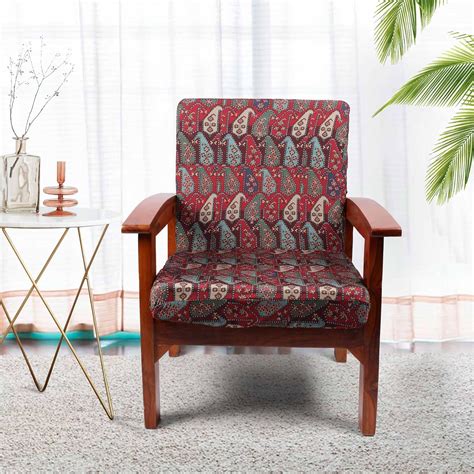 STITCHNEST Polycotton Stretchable Printed Solid Sofa Slipcovers, Wooden ...