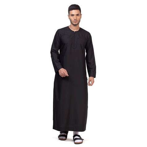 New Black Aplos Omani Thobe for Men – Mashroo