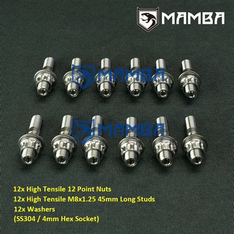 SS304 CNC Exhaust Manifold Stud Kit For Ford Fiesta | Ubuy India