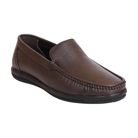 Men Classic Brown Slip-On Loafers