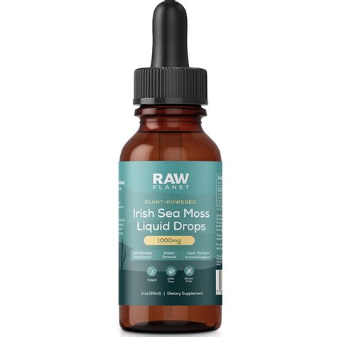Raw Planet Irish Sea Moss Liquid with Burdock Root & | Ubuy India