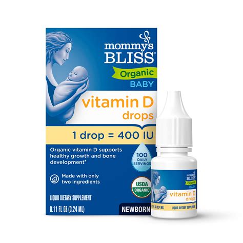 Baby Vitamin D Organic Drops - Mommy's Bliss