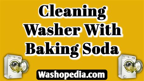 Image result for Using Baking Soda to Clean Washing Machine