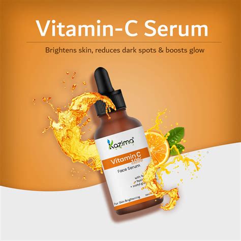 Buy 10% Vitamin C Face Serum for Glowing Skin & Dark Spots – KAZIMA®