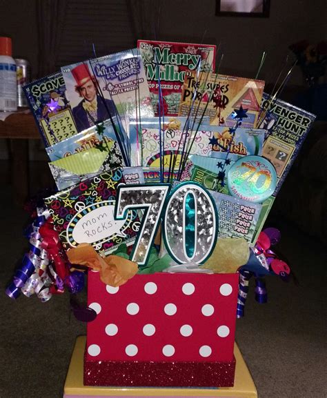 70th Birthday Gift Idea. Made with Scratchy Tickets and Envelopes ...