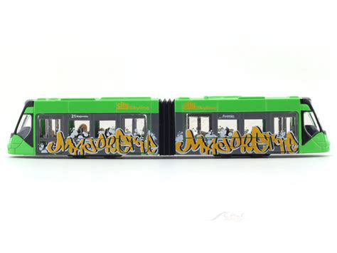 Siemens Avenio Tram green 1:100 Majorette scale model bus | Scale Arts ...