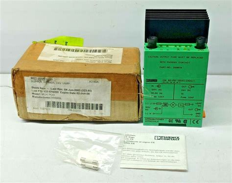 Phoenix 2943398 Power Supply CM 62-PS-120AC/24DC/1 IN 120VAC 50/60Hz O ...