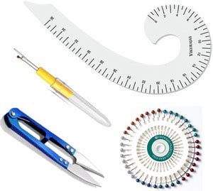Vikurajas French Curve Seam Ripper Pearl Pins Trimmer Sewing Kit Price ...