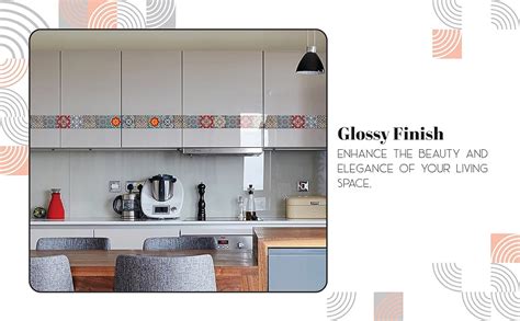 WallDesign Mosaic Tile Self-Adhesive Sticker - 16 x 24 inch Waterproof ...