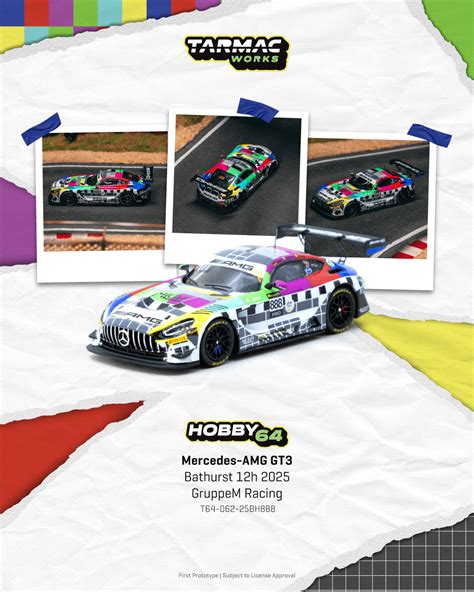Tarmac Works 1:64 Mercedes-AMG GT3 Bathurst 12h 2025 GruppeM Racing ...