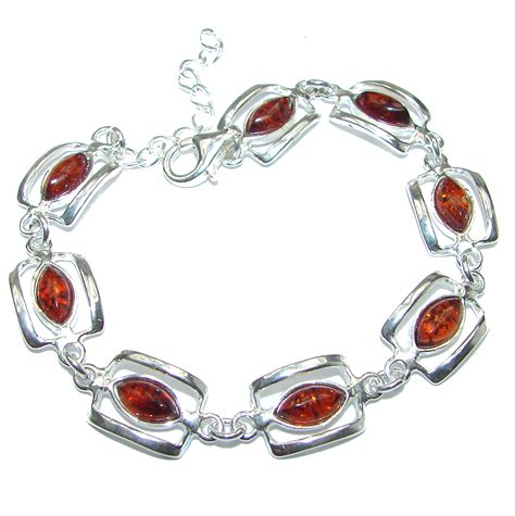 Beautiful authentic Baltic Polish Amber .925 Sterling Silver ...