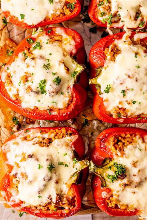 Italian Stuffed Peppers {Easy & Healthy} - The Big Man's World