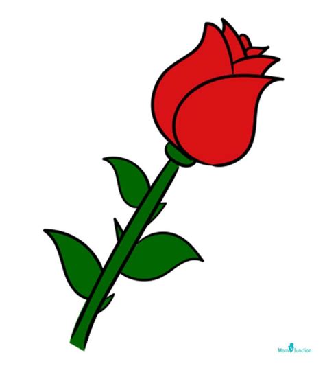 simple drawing rose