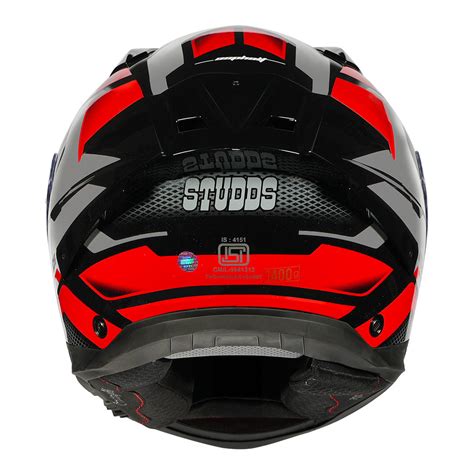 STUDDS Helios Asphalt Helmet | With Sun Visor & Anti-Fog 100 – PowerSports