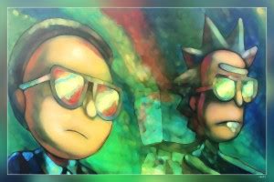 Rick And Morty Morty Smith Oil Painting Painting Matte Finish Poster P ...