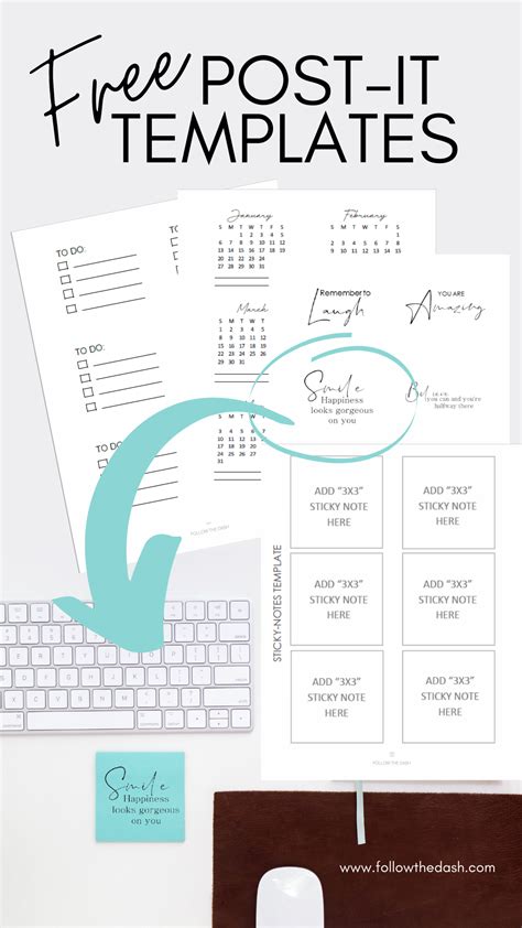 Free printable post it notes – Artofit