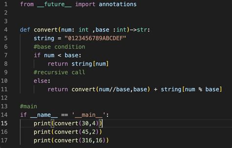 Image result for Python Code for Base Conversion