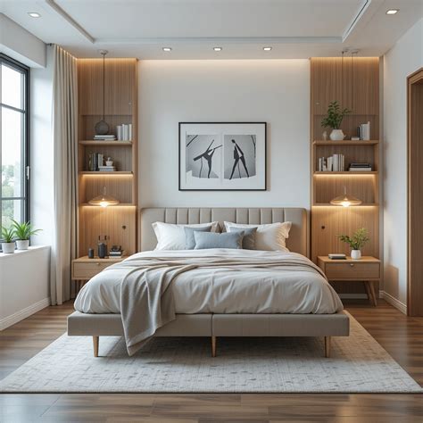Space-Saving Queen Bed Setup for Couples in 2025 | Bedroom redesign, Stylish bedroom design ...