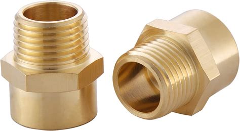 Buy 2 Pack G 12 BSP Female Thread to US 12 NPT Male Thread Pipe Fitting ...