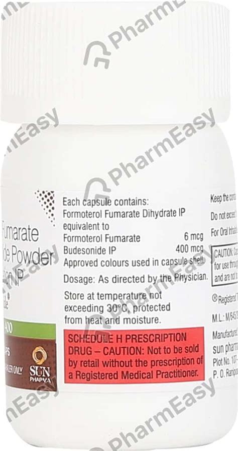 Fomtide 400 Octacap 30'S: Uses, Side Effects, Price & Dosage | PharmEasy