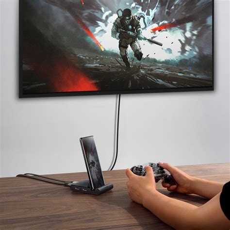 Baseus Mate Docking Pro Type-C Mobile Phone Intelligent HUB Black WKMD ...