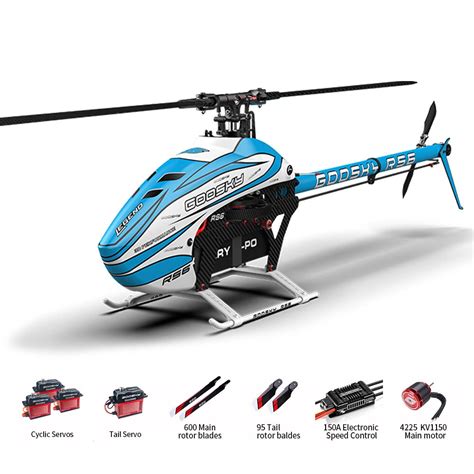 Goosky Legend RS6 6CH 3D Aerobatic 600 Class Flybarless RC Helicopter ...