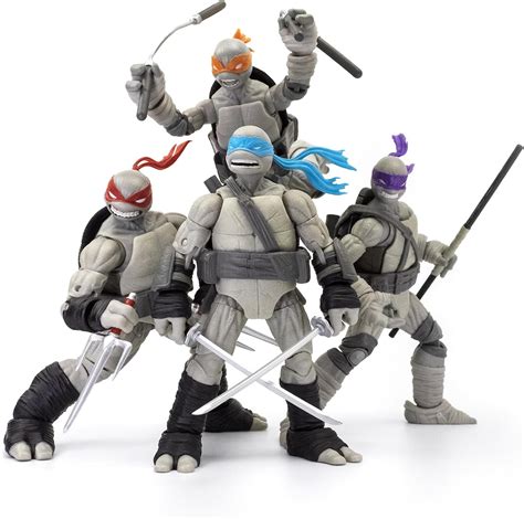 The Loyal Subjects Teenage Mutant Ninja Turtles BST AXN 'Black & White ...