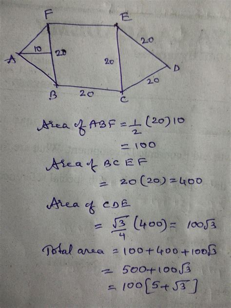 find the area enclosed by each of the following figure - Brainly.in