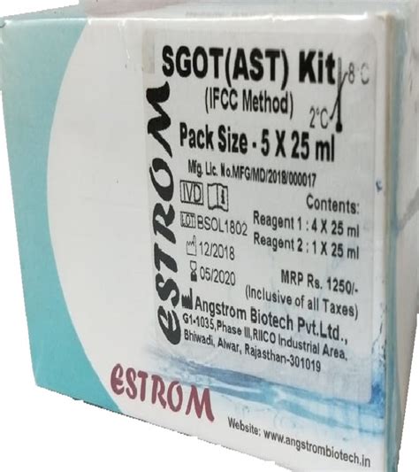 SGOT-AST KIT Manufacturer | Angstrom Biotech | Products
