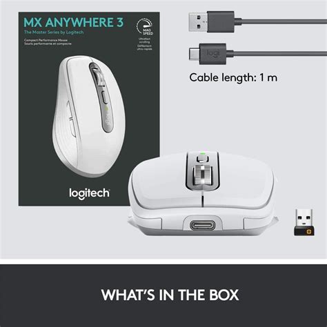 Logitech MX Anywhere 3 Pale Grey Best Price in India on Thevauestore.in