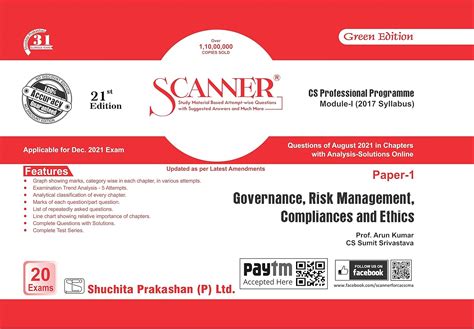 Scanner CS Professional Programme Module -I Paper -1 Governance, Risk ...